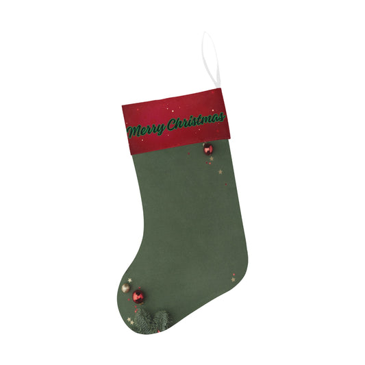 Green Merry Christmas Stocking Christmas Stocking