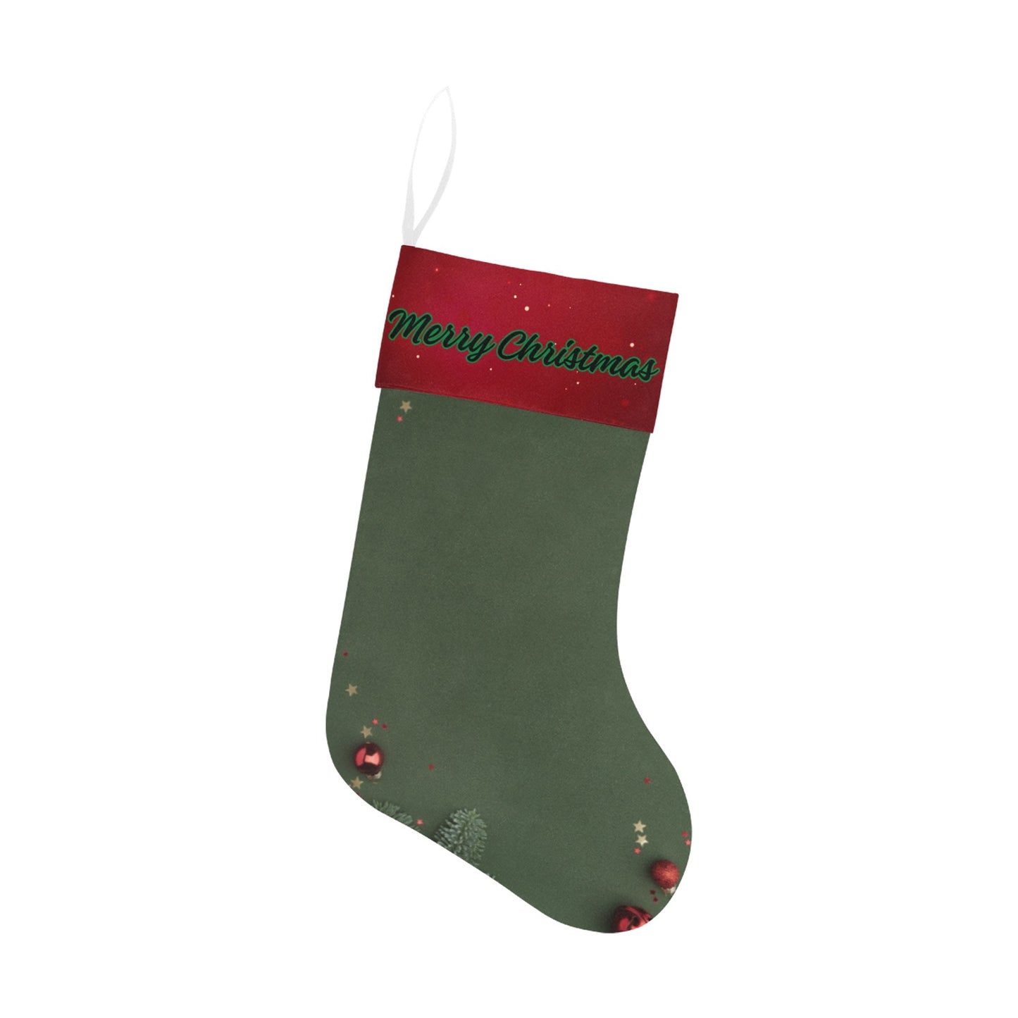 Green Merry Christmas Stocking Christmas Stocking